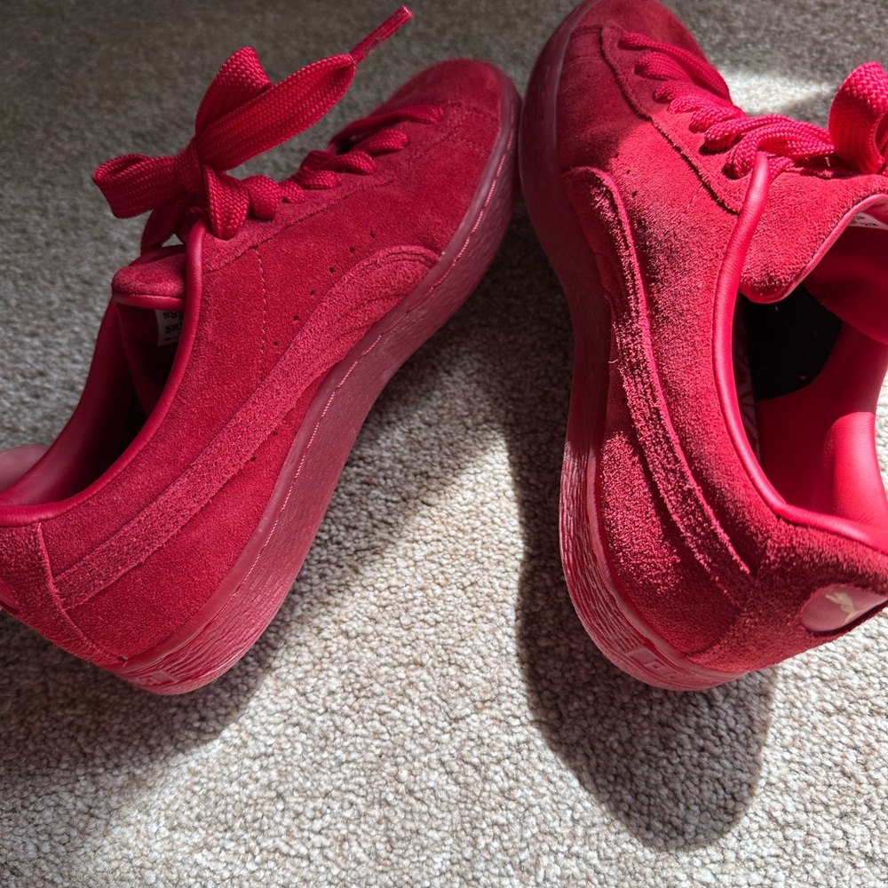 Puma Red Suede Sneakers - Picture 8 of 8